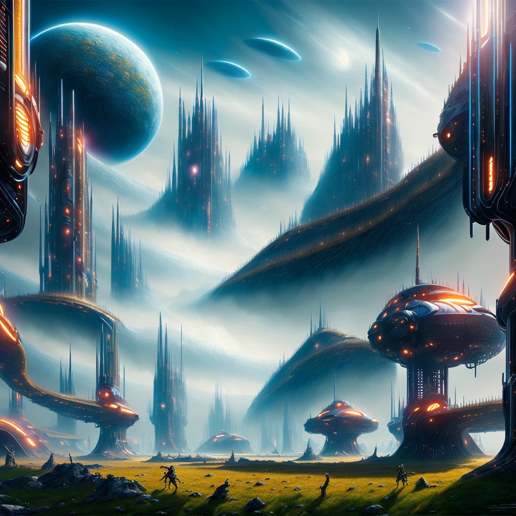 ((best quality)), ((masterpiece)), (detailed),((sci Fi world)),