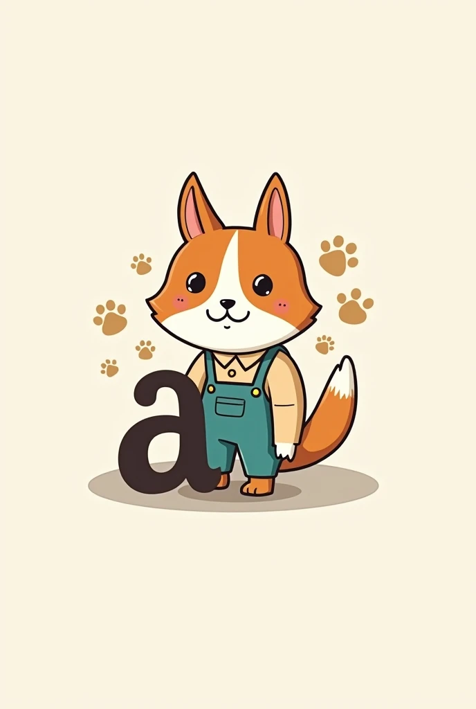 Pet sitter logo with an A