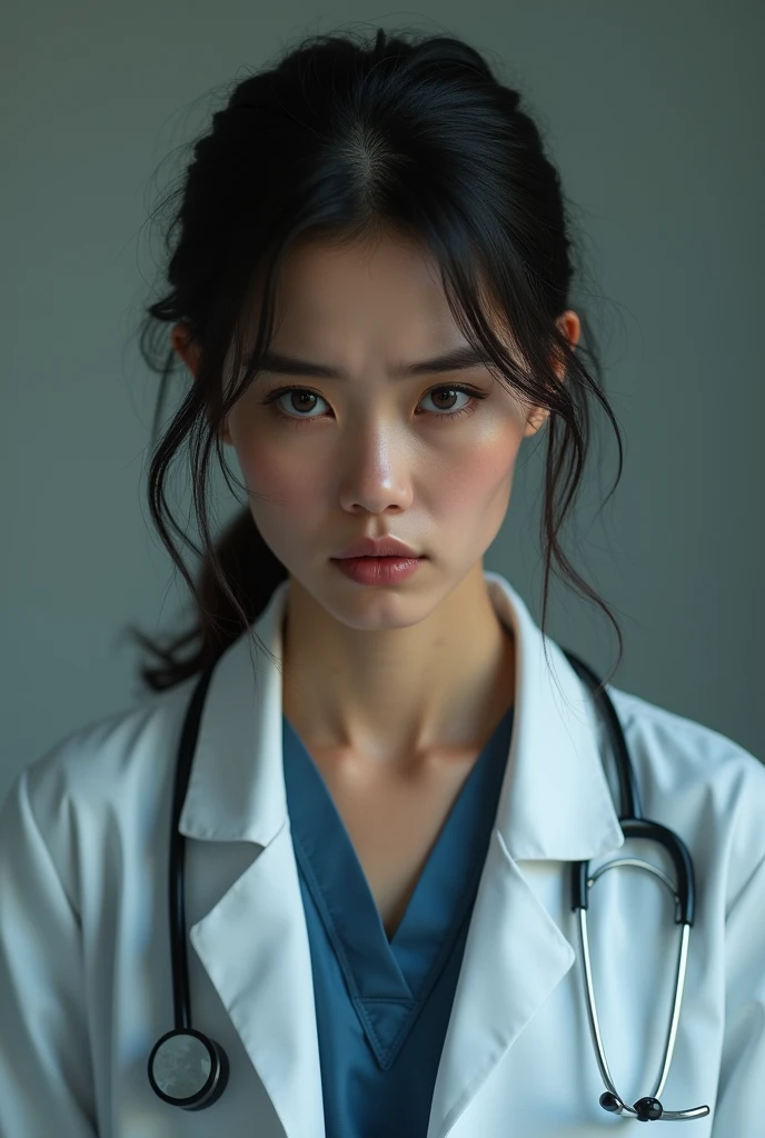 Desperation in lady doctor of the age 25 years ai emage 9:16 size  