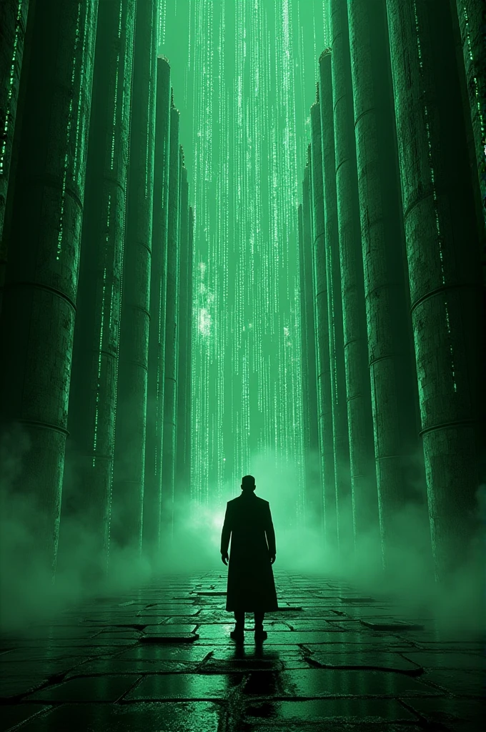 Background for post inspired by matrix movie