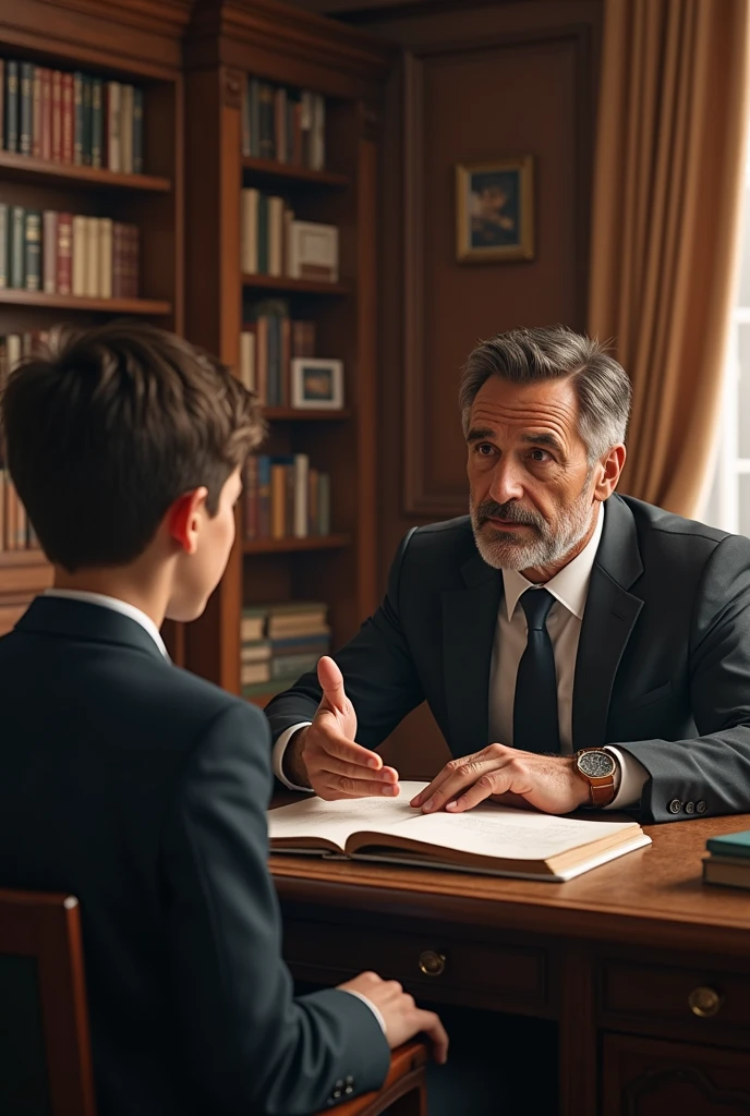 RICH DAD TEACHES HIS SON TO TRY HARD TO ESTABLISH A COMPANY
