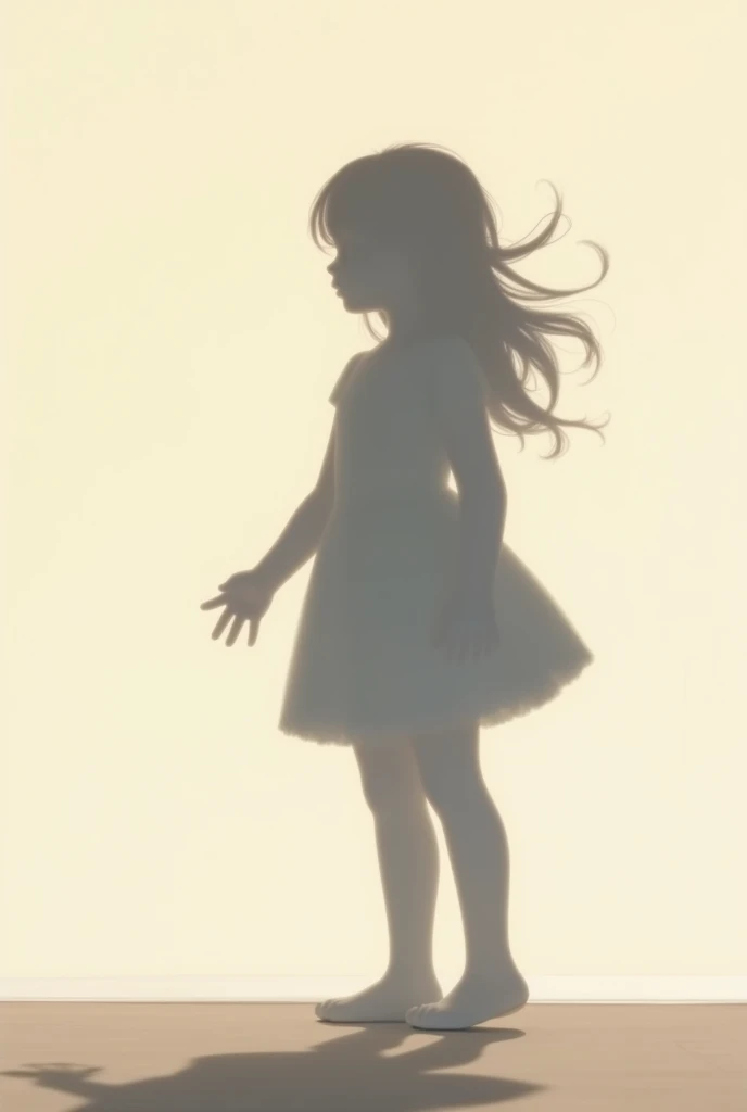 A real girl shadow