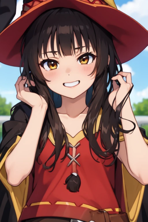 ((Highest quality)), ((masterpiece)), camel toe Megumin