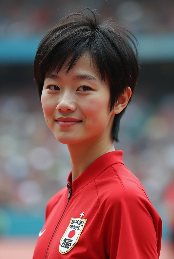 Japanese athletes with short hair