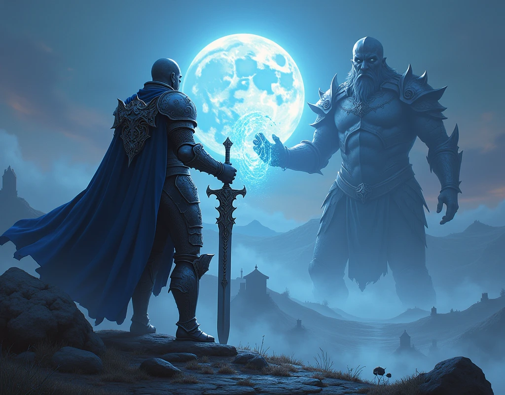 Elden Ring, Knight, Magica, Moonrise, sorceries, great sword, major boss, Caria, portrait