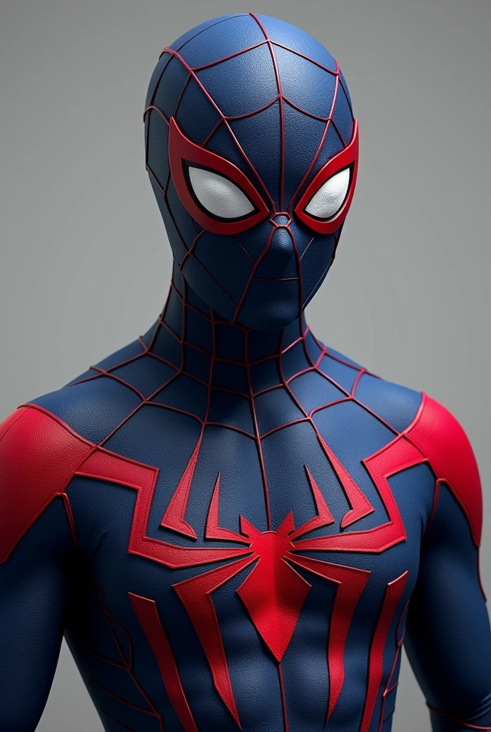 Indian spider man in Navy Blue in red diamond with mask