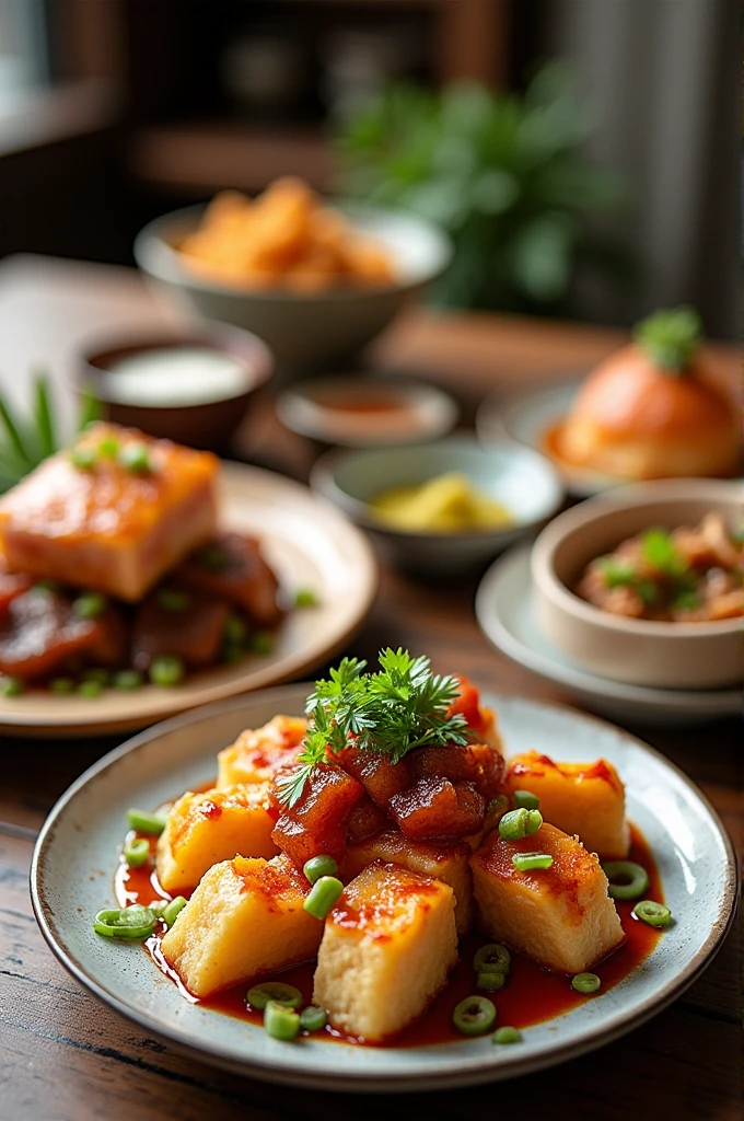 Dimsum mentai isi 6pcs
Beef lasagna personal
Spaghettibrulee
Milkybun original
Rujak bangkok
Salmon mentai rice
Beef mentai rice
Dessert