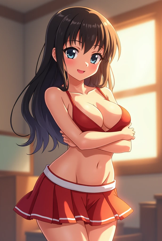 Cartoon character,sizuka,big breast ,upskirt pussy nude,holding Nobita dick licking,studio type light