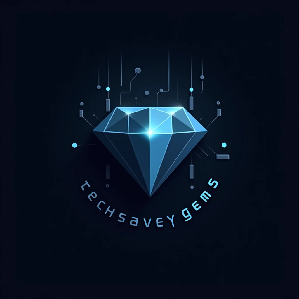 Logo Design Prompt: "TechSavvyGems"
Shape and Layout: Create a logo with a minimalist, futuristic design featuring a combination of a gemstone and a circuit board pattern. The gemstone should be positioned prominently, with the circuit board elements subtly integrated into the design to symbolize technology.
Font Style: Choose a sleek, futuristic font with clean lines and sharp edges. The font should convey innovation and modernity, with a subtle elegance to reflect the "gems" aspect of the brand. The text should be bold and stand out clearly within the design.
Color Scheme: Use a monochromatic palette with shades of dark blue, teal, or deep purple to convey a sense of tech sophistication. Highlight the gemstone with a metallic gradient (e.g., silver, gold, or platinum) to give it a polished, premium look.
Iconography: Surround the gemstone with subtle tech icons or symbols, like small circuit nodes or digital lines, to represent the brand’s focus on technology. These elements should be delicately placed, enhancing the design without overshadowing the central gemstone.
Text Placement: Position "TechSavvyGems" beneath or alongside the gemstone, ensuring it is well-integrated with the overall design. The text should be a focal point but balanced with the gemstone icon.
Visual Effects: Add a soft glow or light burst effect emanating from the gemstone to create a dynamic, eye-catching look. The text could have a slight metallic sheen to complement the gemstone’s polished appearance.
Balance and Symmetry: Ensure that the gemstone and text are proportionately balanced, with the circuit board elements providing a cohesive frame around the logo. The overall design should feel modern, clean, and well-aligned.