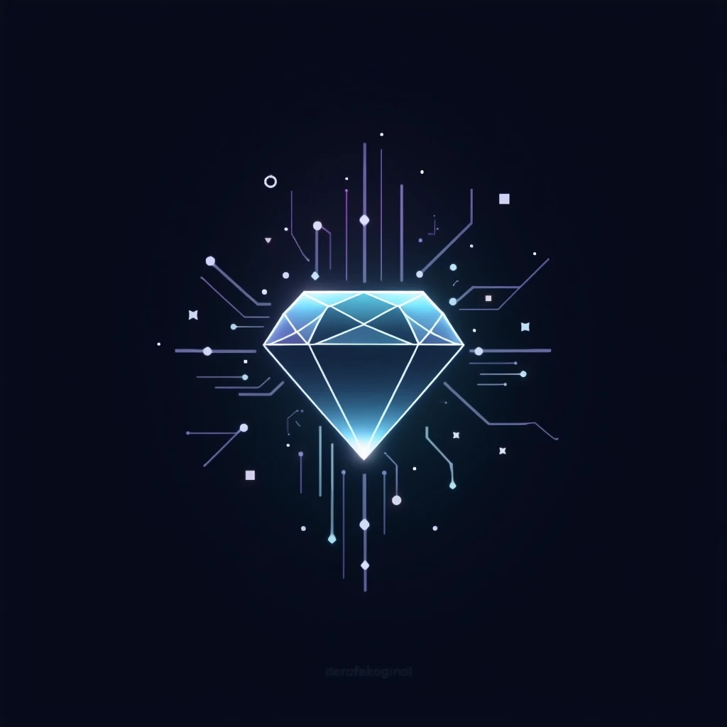 Logo Design Prompt: "TechSavvyGems"
Shape and Layout: Create a logo with a minimalist, futuristic design featuring a combination of a gemstone and a circuit board pattern. The gemstone should be positioned prominently, with the circuit board elements subtly integrated into the design to symbolize technology.
Font Style: Choose a sleek, futuristic font with clean lines and sharp edges. The font should convey innovation and modernity, with a subtle elegance to reflect the "gems" aspect of the brand. The text should be bold and stand out clearly within the design.
Color Scheme: Use a monochromatic palette with shades of dark blue, teal, or deep purple to convey a sense of tech sophistication. Highlight the gemstone with a metallic gradient (e.g., silver, gold, or platinum) to give it a polished, premium look.
Iconography: Surround the gemstone with subtle tech icons or symbols, like small circuit nodes or digital lines, to represent the brand’s focus on technology. These elements should be delicately placed, enhancing the design without overshadowing the central gemstone.
Text Placement: Position "TechSavvyGems" beneath or alongside the gemstone, ensuring it is well-integrated with the overall design. The text should be a focal point but balanced with the gemstone icon.
Visual Effects: Add a soft glow or light burst effect emanating from the gemstone to create a dynamic, eye-catching look. The text could have a slight metallic sheen to complement the gemstone’s polished appearance.
Balance and Symmetry: Ensure that the gemstone and text are proportionately balanced, with the circuit board elements providing a cohesive frame around the logo. The overall design should feel modern, clean, and well-aligned.