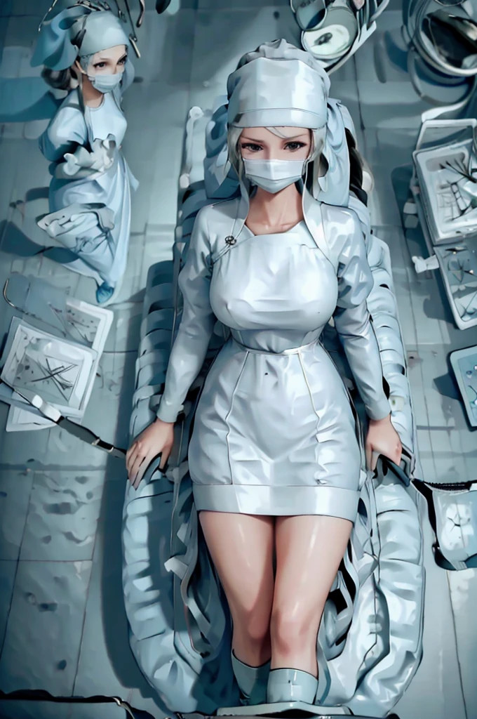 nurse uniform,hospital, latex nurse suit,nurses,busty,elbow gloves,labcoat,black hair woman,blue eyes , gigantic ,medical instruments,asian nurse,two nurses,speculum,examination room,oversize ,big ass ,strap on, lay on table ,legs spreaded,giving birth,gyno chair , dentist,Milf,latex,grey uniform,oversize breasts