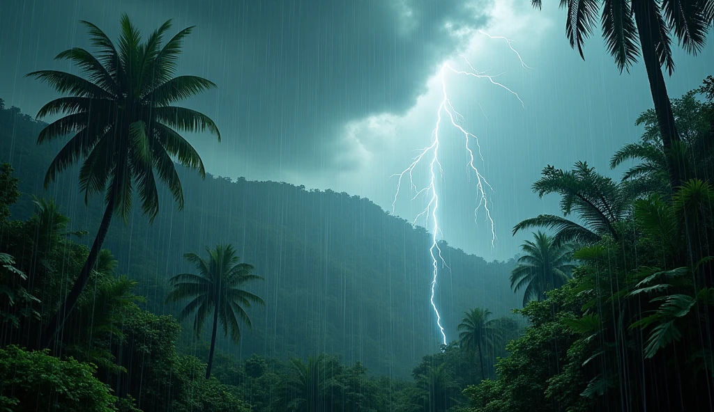 draw a storm in jungle