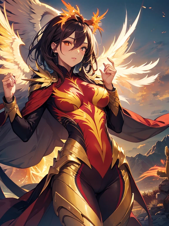 (Phoenix:1.5), Phoenix, Phoenix, (masterpiece), highest quality, 1girl, uhd, retina, masterpiece, ccurate, anatomically correct, textured skin, super detail, high details, high quality, best quality, highres, 4K