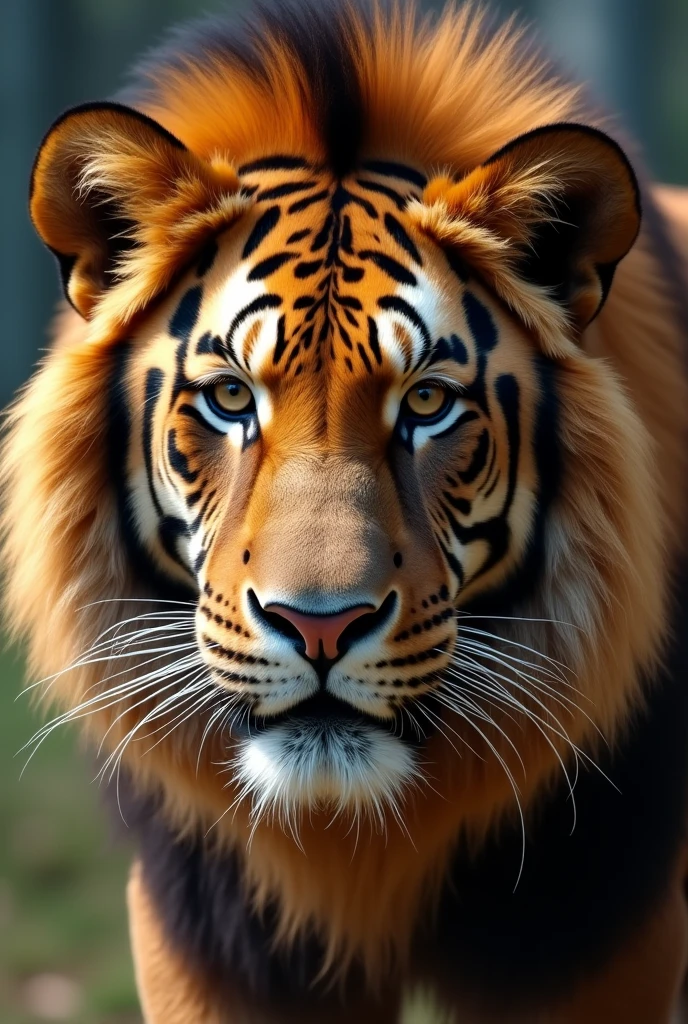 A lion fuck a tiger very tight