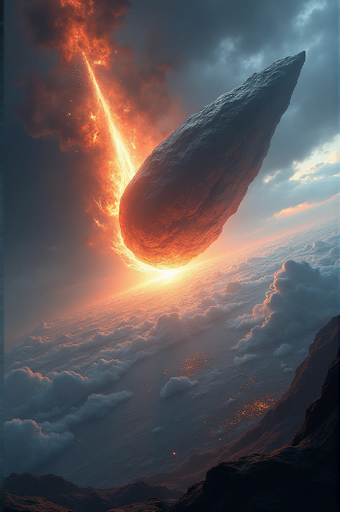 meteor hitting the earth