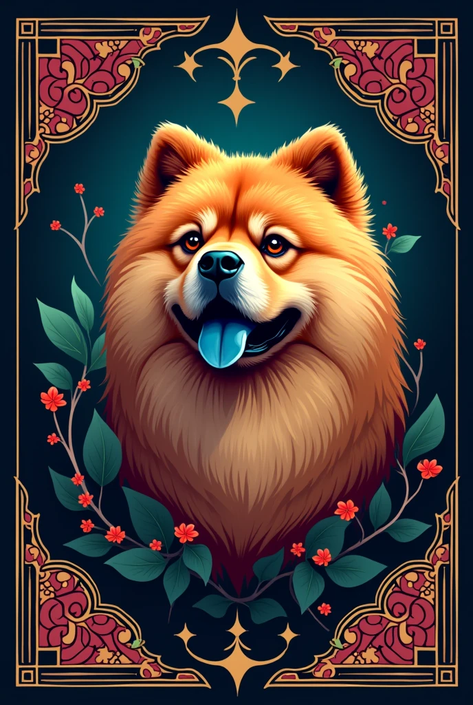 A logo for a perfumery to be called Sultan's Scents uses the image of a Chow Chow dog
