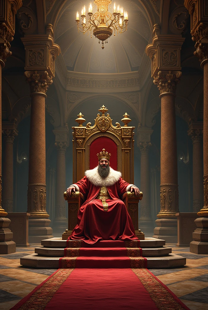 Throne room background portrait