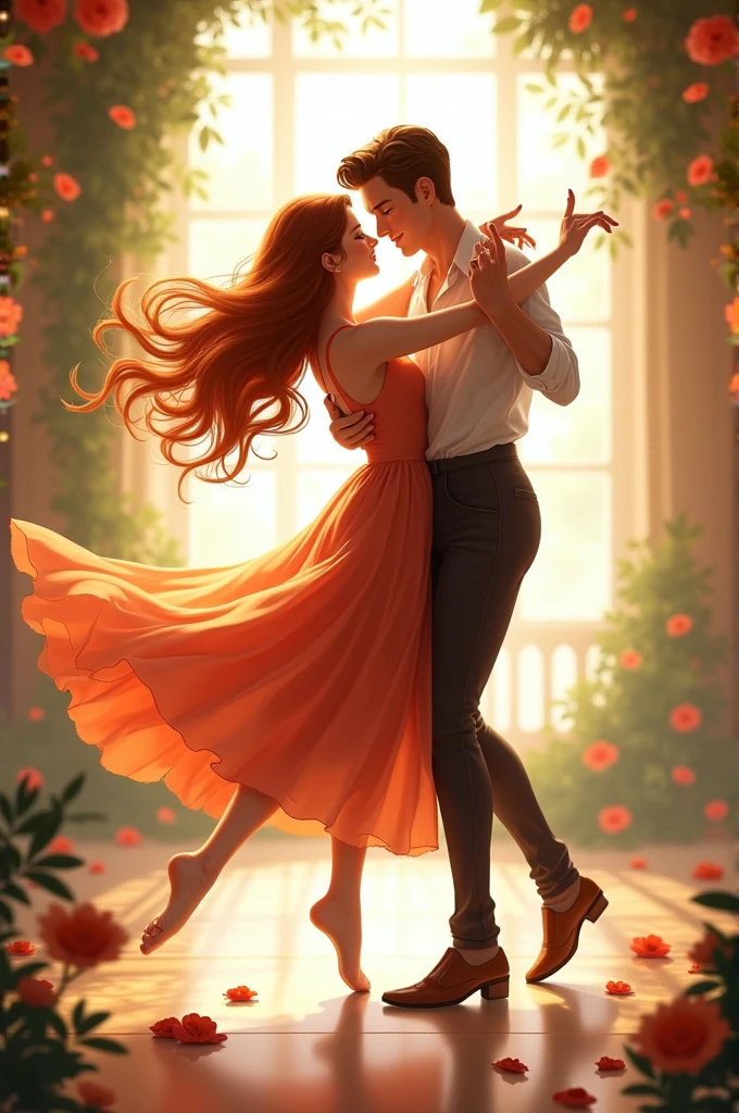 Create a girl and boy dance