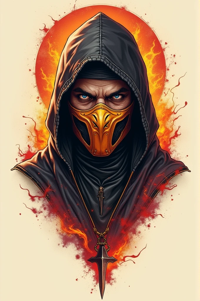 You could create a small forearm tattoo sketch related to the Mortal Kombat 11 video game with Scorpion 
