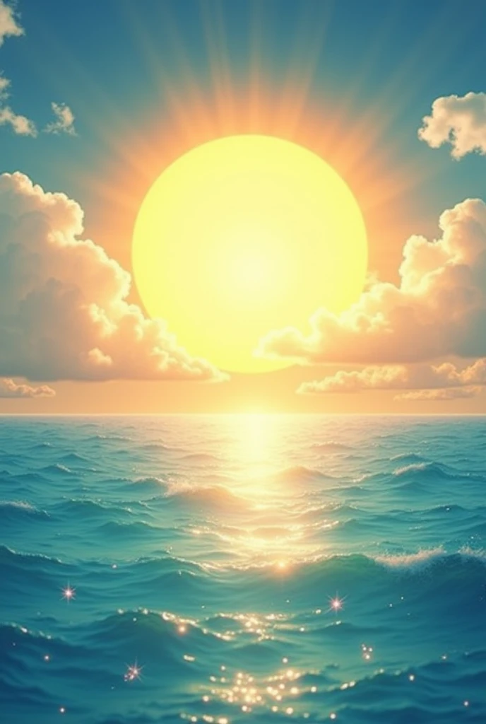 Good luck background image、Financial luck prosperity、Good match always、Improve your career luck、sun、Ocean、A bright, fluffy and warm image、Find out what you want to do、Live happily and joyfully
