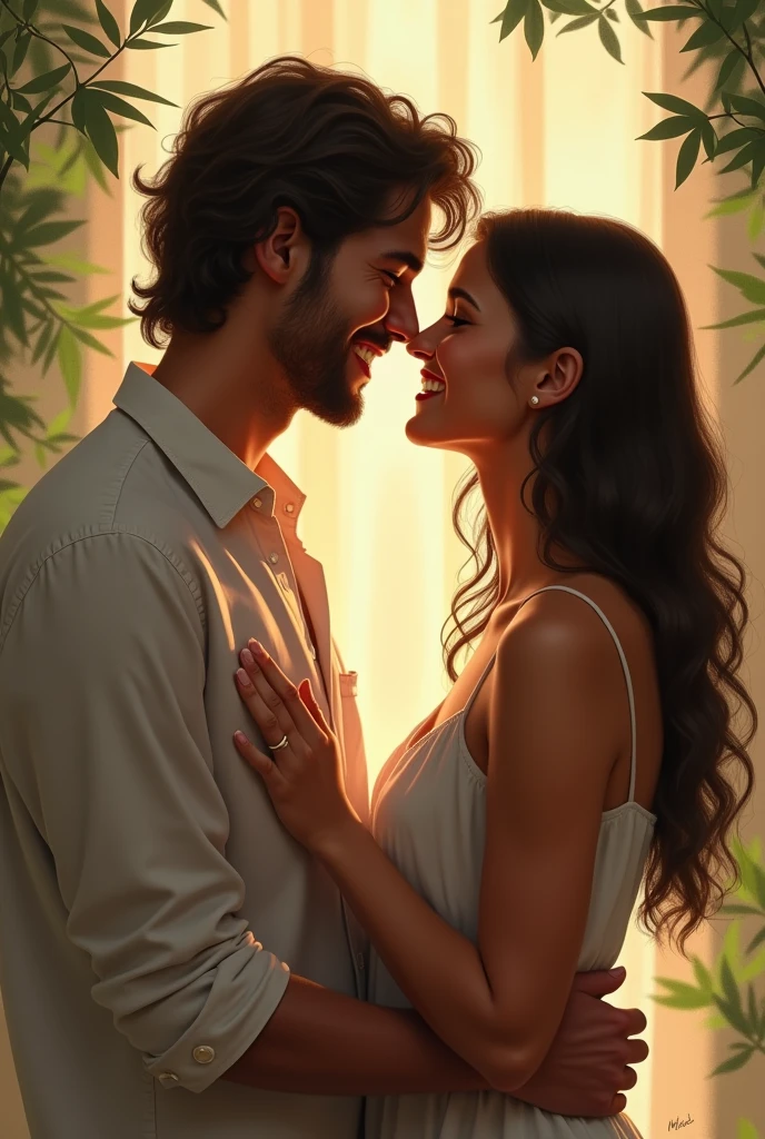Alessandro Bedetti and ison Beer happy and in love