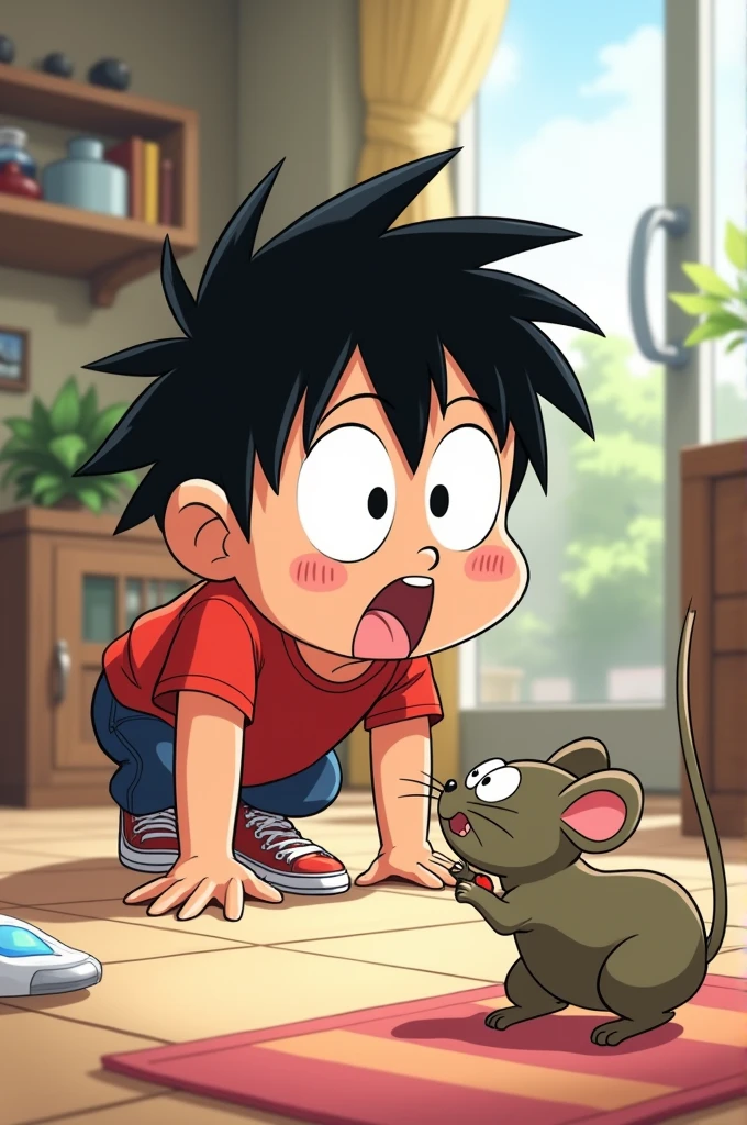 Shin-chan. Always curious and full of energy, Shin-chan quickly noticed the ongoing cat-and-mouse antics