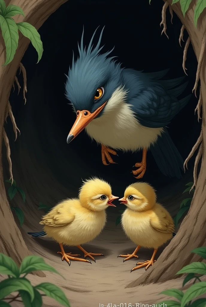 Upon reaching a safe place, the bird's chicks fall ill. The bird does her best to help them recover, but their condition is serious.






