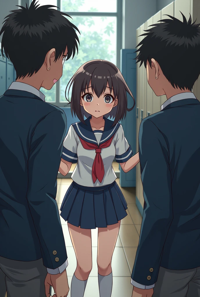 anime schoolgirl getting bullied