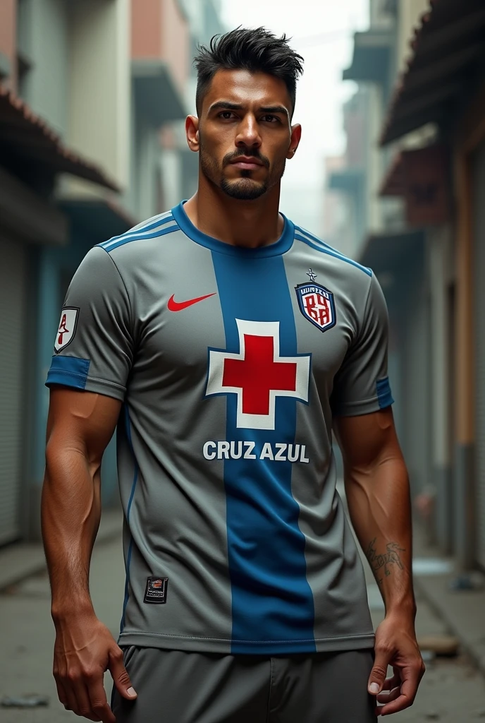 Itadori with the Cruz Azul cement machine shirt