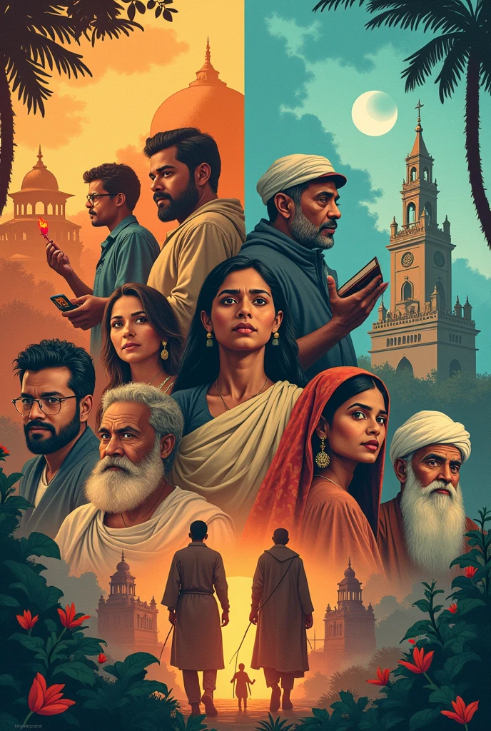 My page will explain movie and book stories, real life stories, religious stories and Bangladesh. Suggest me a picture which can discribe this description.