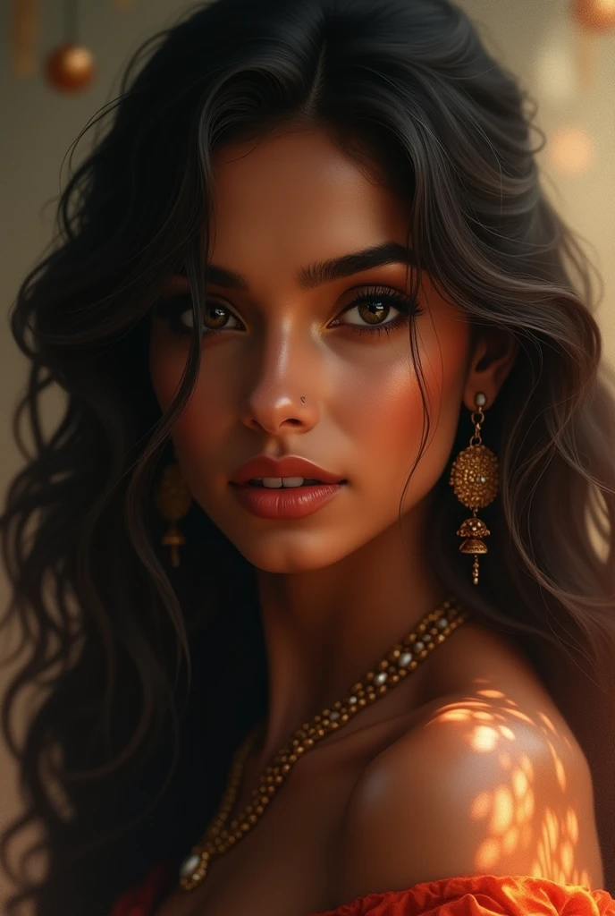 Indian girl flirting with lust 
