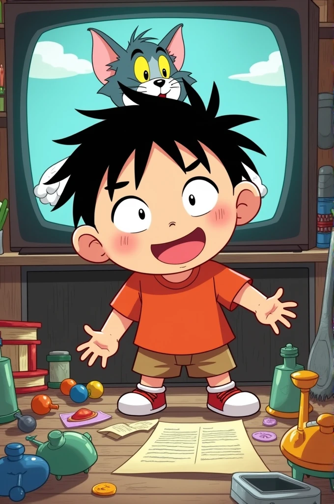 Shin-chan decided that toy must be real Jerry andd hatched a plan to "rescue"