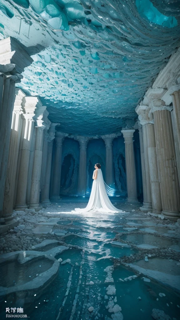 Rococo ruins in the Crystal Cave:The Architecture of a Declining Civilization:Italy:mysteryな透き通る青い海:Optics:Stone pillars and walls,Detailed Design,mystery,世界で一番Beautiful feces風景,Travel Photos,天井から漏れるOptics:優しいOptics:Like being wrapped,Shot by a professional photographer,Photos featured by National Geographic,Buildings built by ancient people have been covered with stalactites over the years.,Blue Hole,Beautiful feces,fantasy,なんてBeautiful feces,