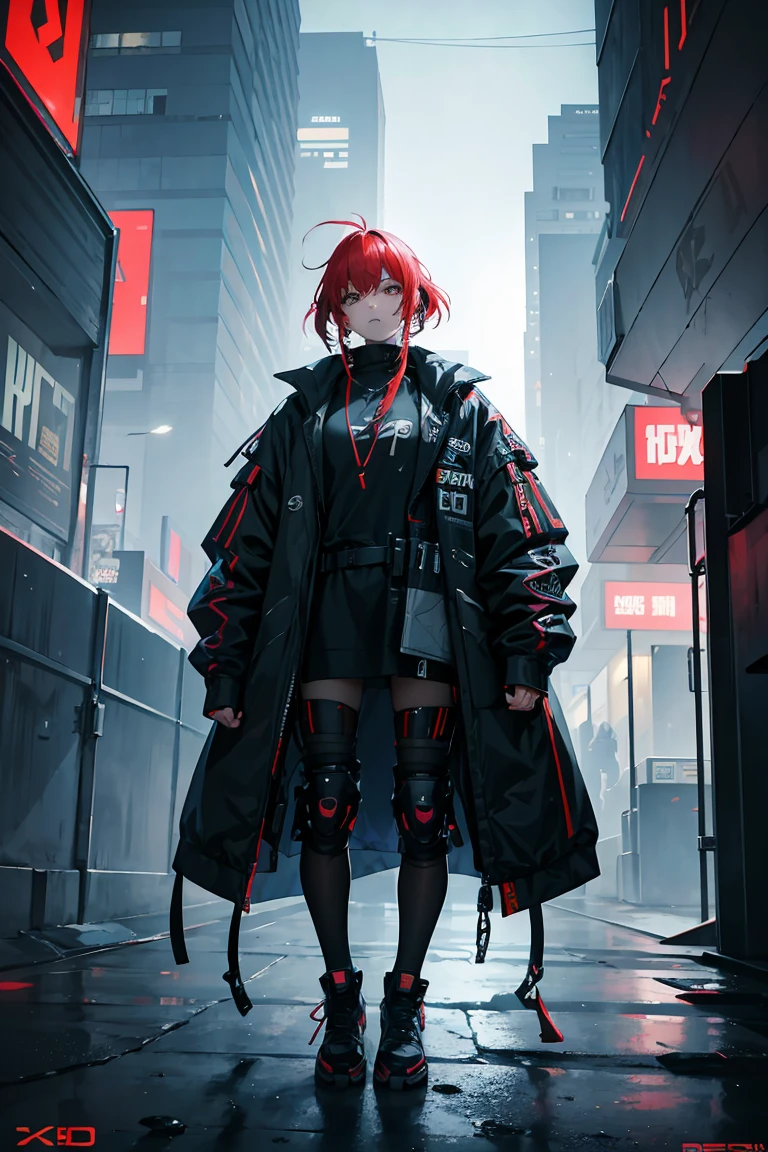 Wearing complex cyberpunk streetwear, beautiful, , Detailed portrait, 4k yen, Bright colors, Concept Art, A dramatic, cinematic atmosphere, Sharp focus, Volumetric lighting, Cinema Lighting, Studio Quality