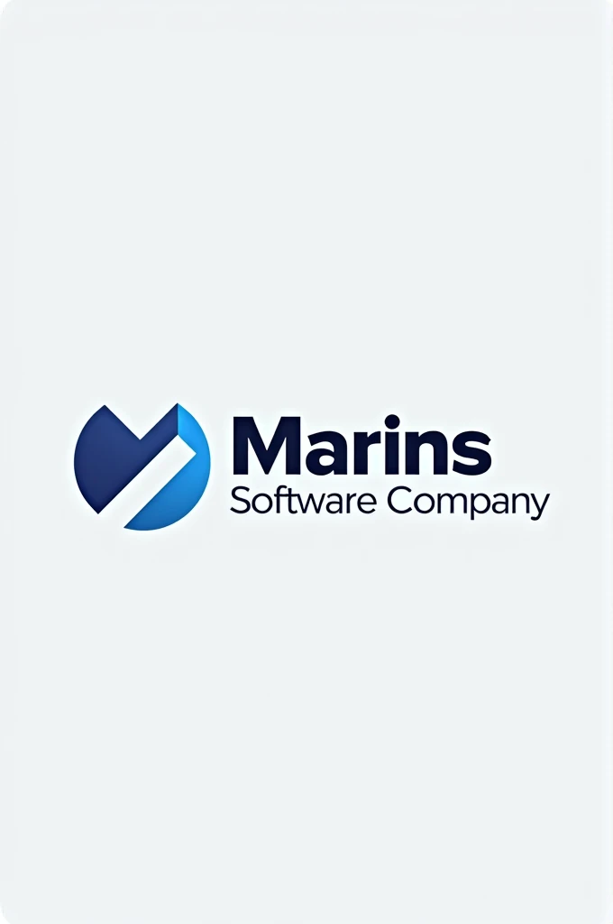 An attractive company logo with the name marins software company