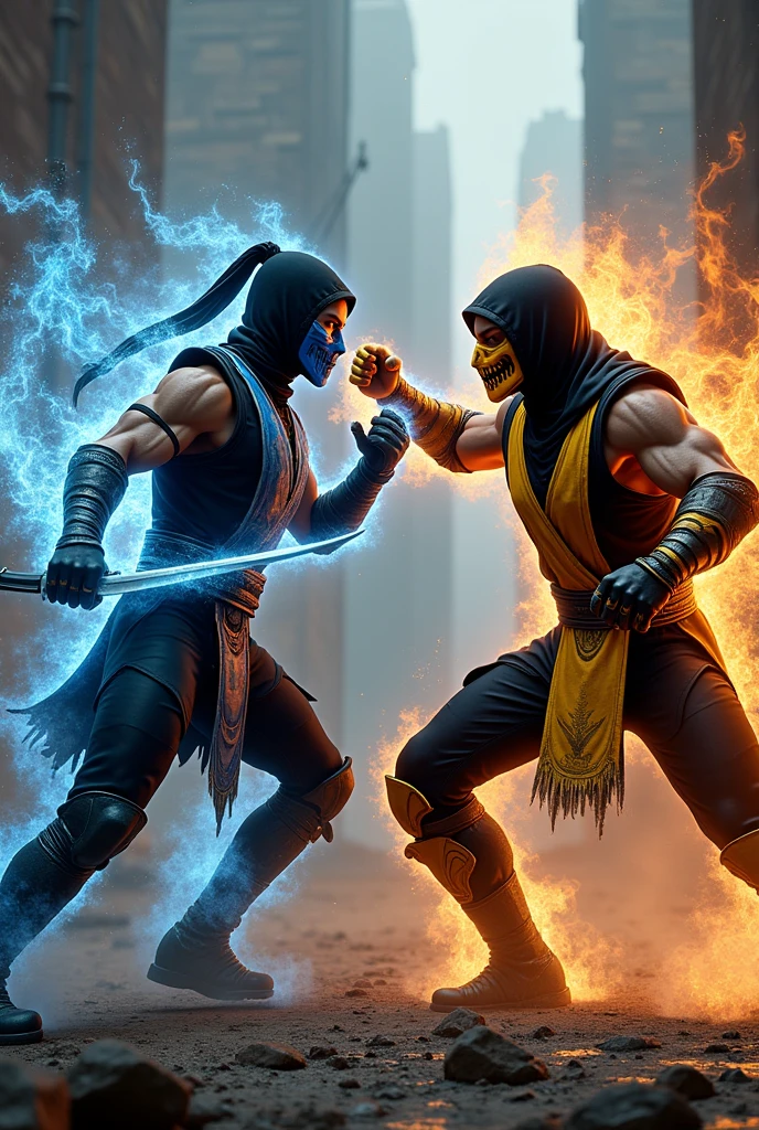 Mk subzero
and fighting mk scorpion
