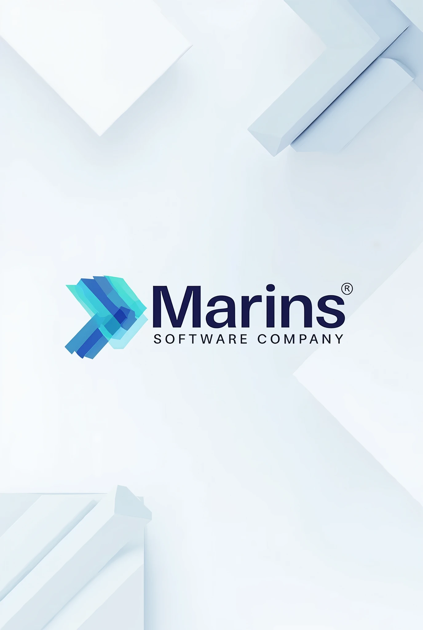 A company logo with the name marins software company