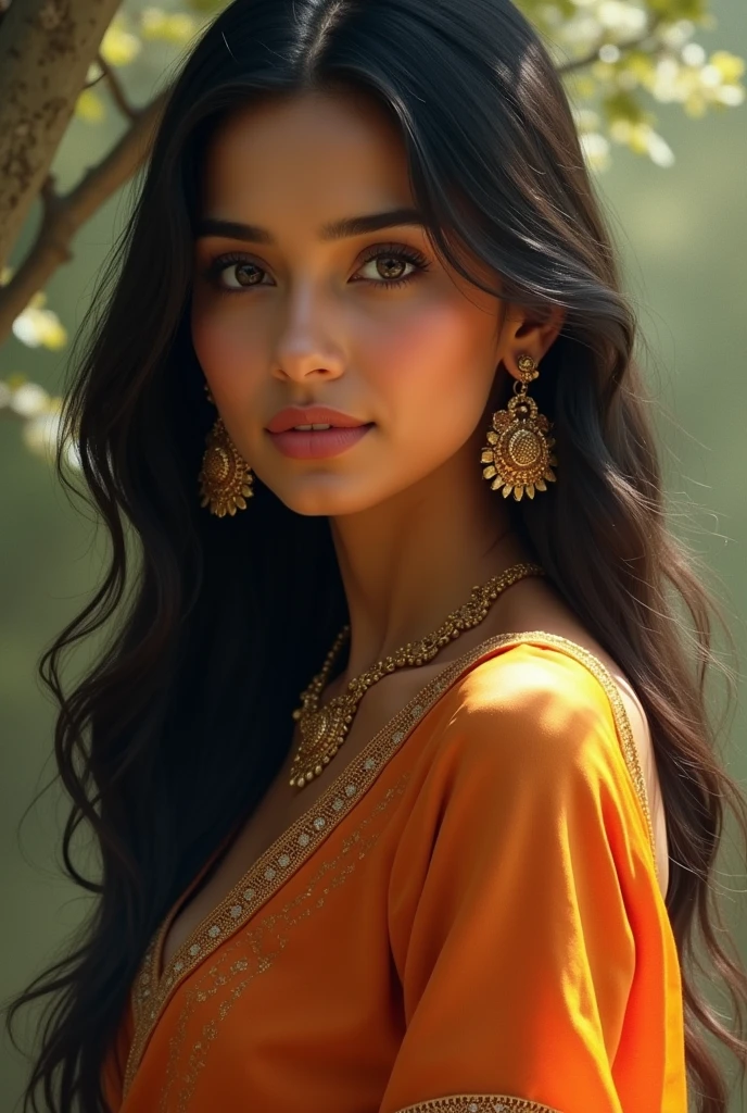 Beautiful Indian woman, full body
