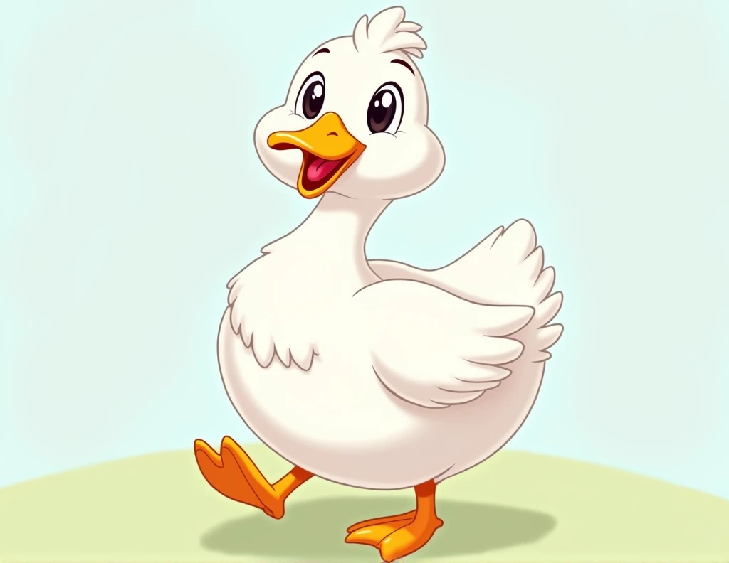 White Goose Cartoon