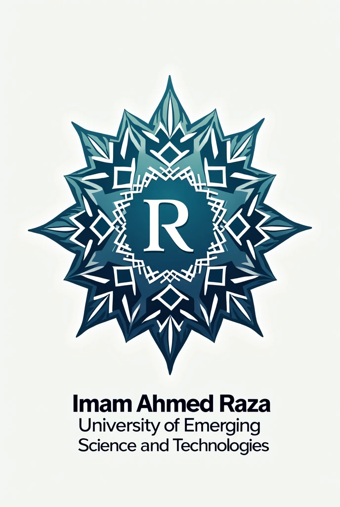 Theme: Fusion of Modern Emerging Sciences and Technologies with Islamic Thoughts, Traditions and Innovations”

 
looking for a creative and innovative  Design logo  that represents our mission:

1) Blending traditional Islamic values with modern Emerging Sciences and Technologies.
2) Excellence in education and innovation.
3) Unity and growth.
4) Text  Imam Ahmed Raza University of Emerging science and Technologies 
5) Unique and Attractive logo with exact same match

