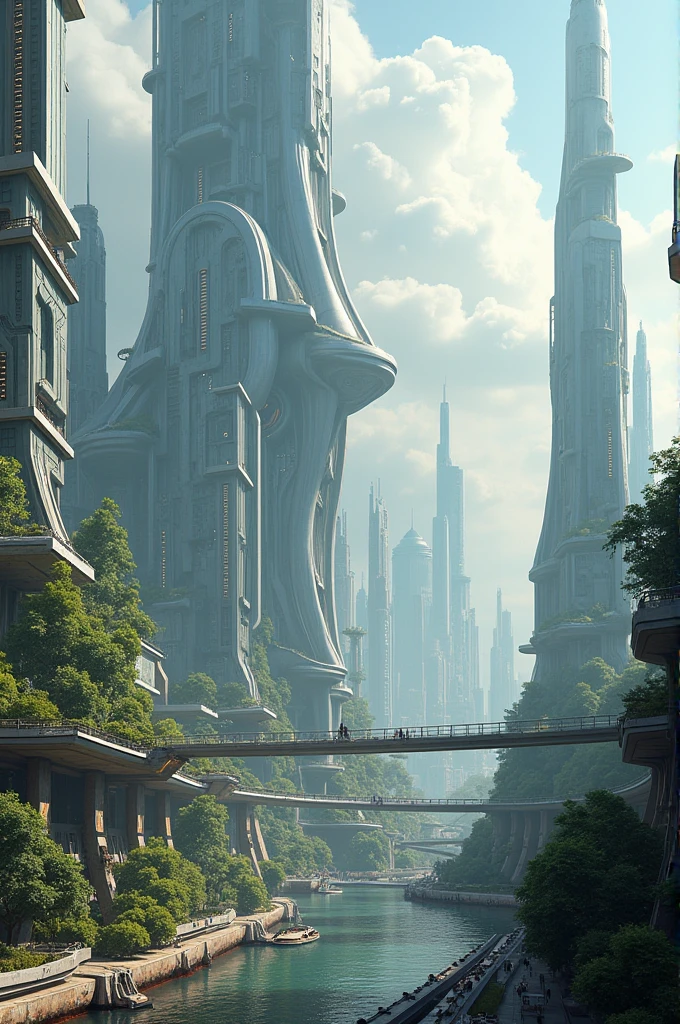 A city with a unic look and it's in 27th century