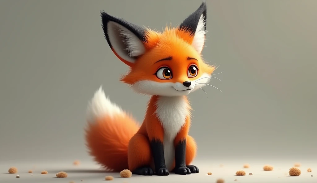Fox thinking: The fox appears to be thinking, as if analyzing his mistake.