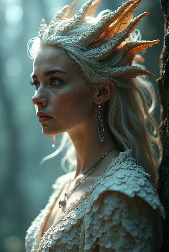 Naked Emilia Clarke of Game of Thrones that is transforming into a dragon