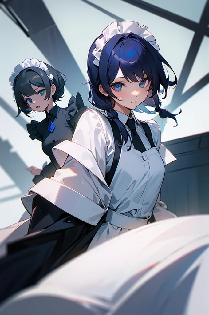 3 girls in a maid suit