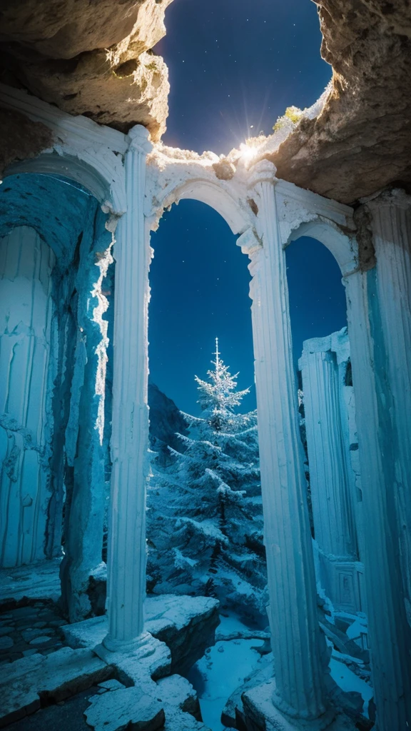 Rococo ruins in the Crystal Cave:The Architecture of a Declining Civilization:Italy:mysteryな透き通る青い海:Optics:Stone pillars and walls,Detailed Design,mystery,世界で一番Beautiful feces風景,Travel Photos,天井から漏れるOptics:優しいOptics:Like being wrapped,Shot by a professional photographer,Photos featured by National Geographic,Buildings built by ancient people have been covered with stalactites over the years.,Blue Hole,Beautiful feces,fantasy,なんてBeautiful feces,
