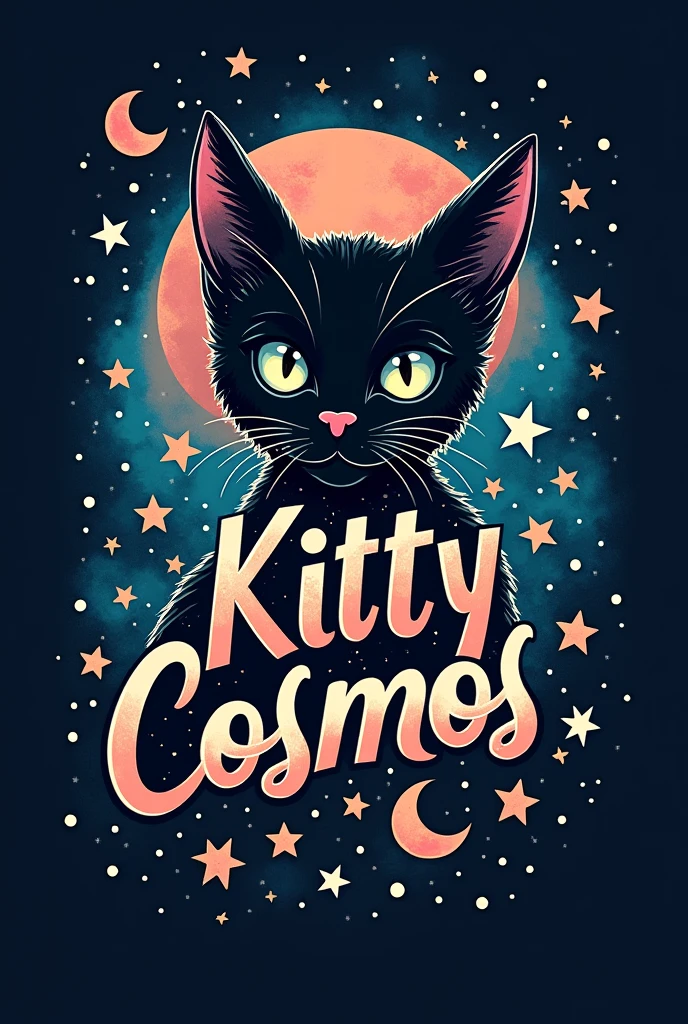 Logo for tattoo artist named Kitty Cosmos 