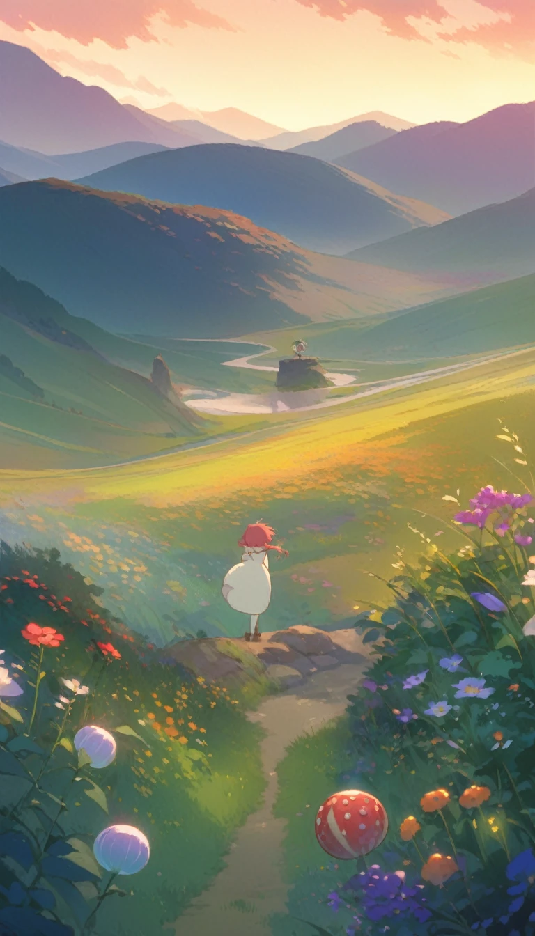 ultrawide landscape aesthetic,summer dream food ,Studio ghibli inspired aesthetic, No People