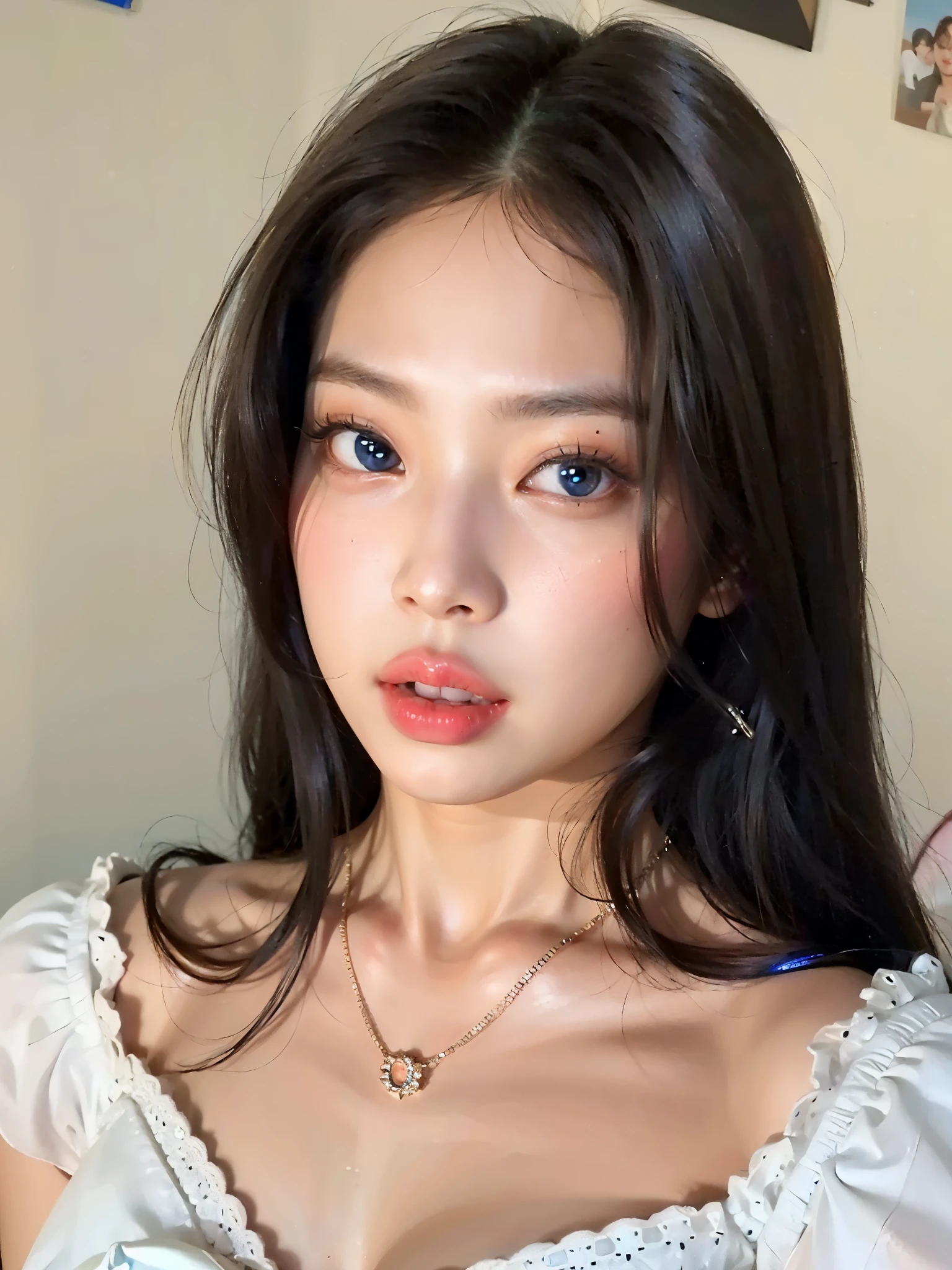 Jennie Blackpink with blue eyes