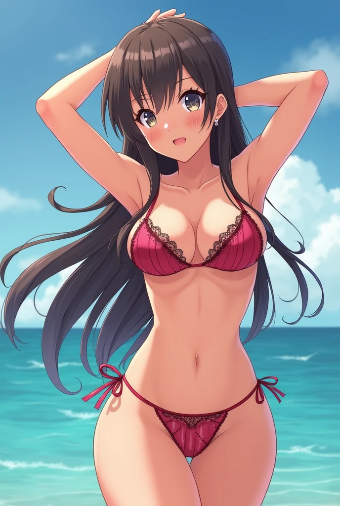 A bikini anime with big tits 

