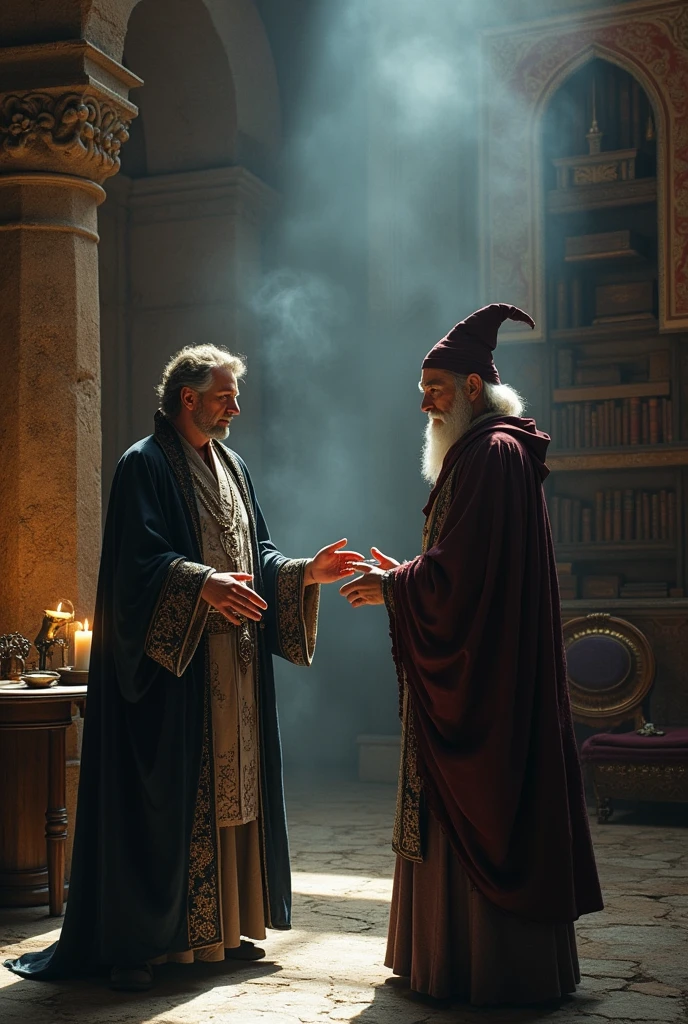 A 1 nobleman becomes an apprentice wizard.